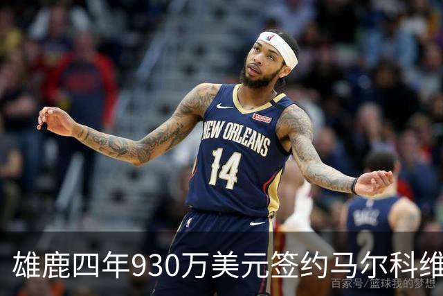 雄鹿四年930万美元签约马尔科维奇：年轻天才夏季联赛评定C-